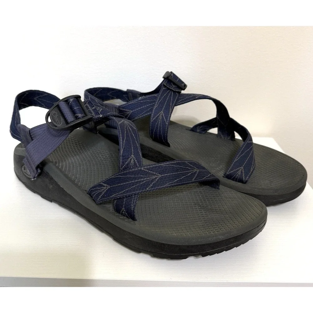 Chaco Z/Cloud Men's Banded Sandals Size 13 Blue Straps Hiking Camping Adjustable
